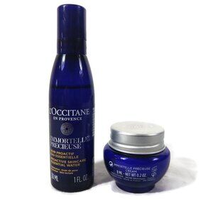 L'Occitane Immortelle Essential Water & precieuse Face cream Travel Set X 2 NEW